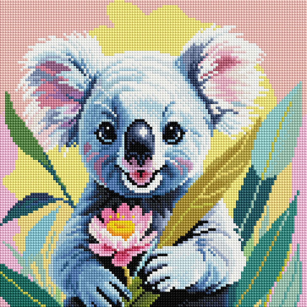 Diamond Painting Bild "Mini Koala" von TiniSchnickschnack 30x30cm (Full Feenstaub) TSS-830