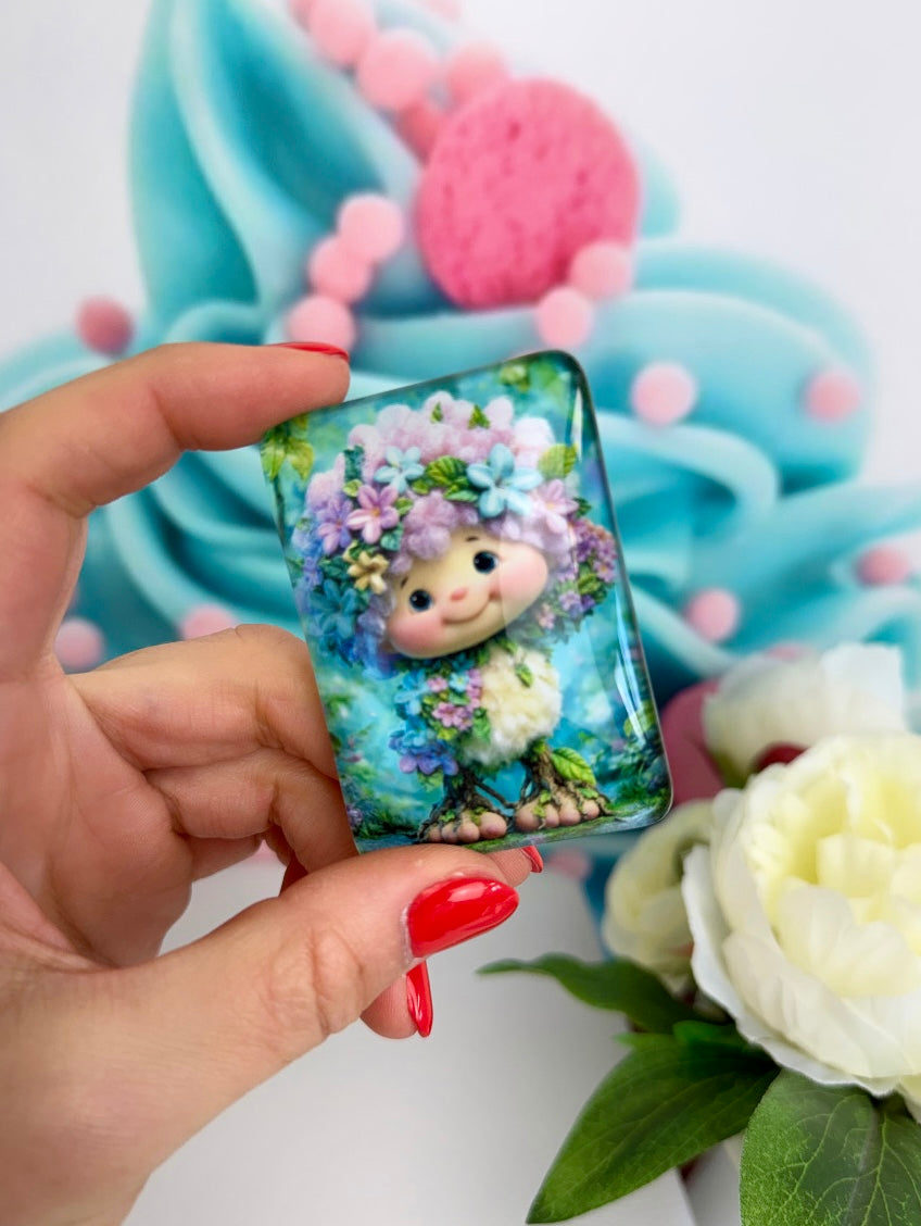 Diamond Painting Cover Minder "Blütentroll Elvi" (CM)