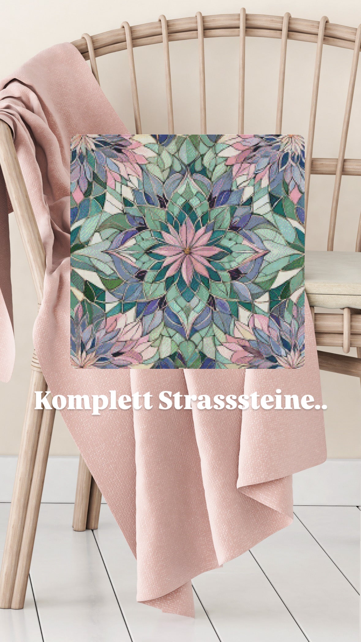 Diamond Painting Bild "Mandala-Dream" von TiniSchnickschnack 50x50cm (wahlweise Full Feenstaub TSS-826 oder Full Strass TSS-827)