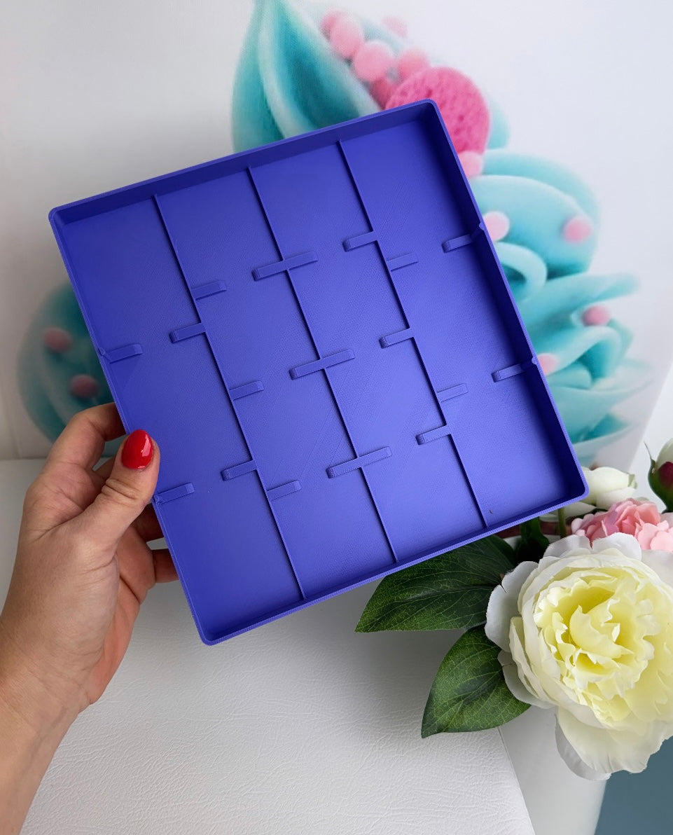 Diamond Painting Coverminder "Tablett" (Aufbewahrung) 3D-Druck (pflaume)
