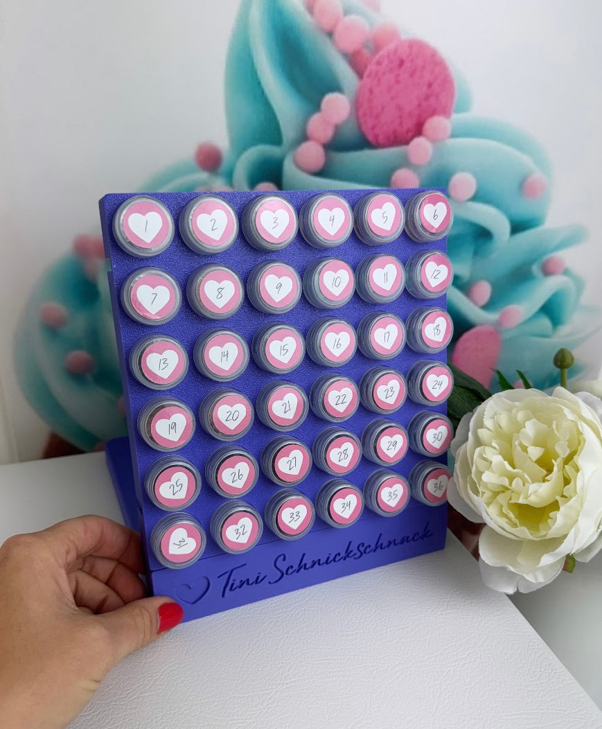 Diamond Painting "Diamond Wall" für Steinchendosen - 36er (Komplettset) 3D-Druck (lila)
