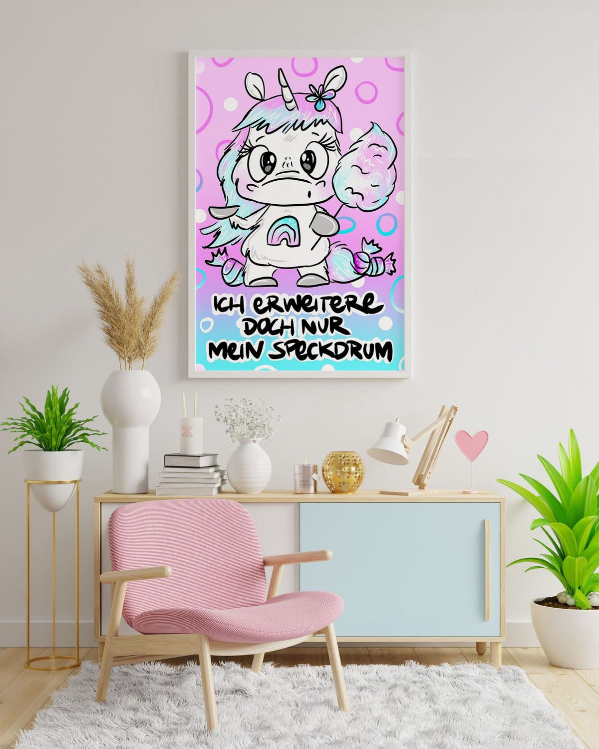 Diamond Painting Bild Schnubbi "Speckdrum" von Schnubbirella 40x60cm (inkl. Fairy Dust) TSS-674