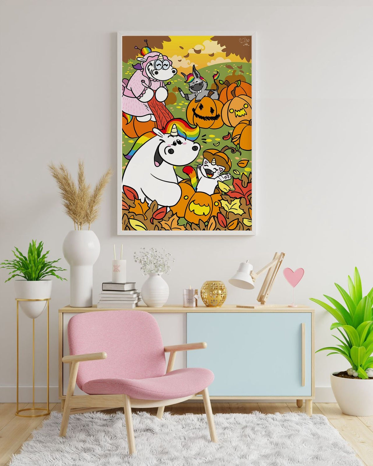 Diamond Painting Jahreszeiten Bild "Herbst" von Pummeleinhorn 40x60cm (inkl. Feenstaub)