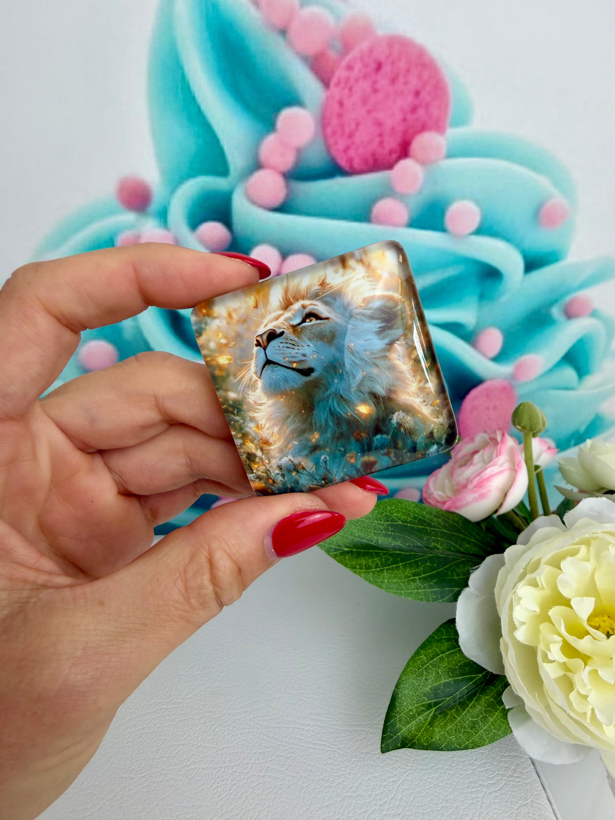 Diamond Painting Cover Minder "Löwenkönig" (CM)