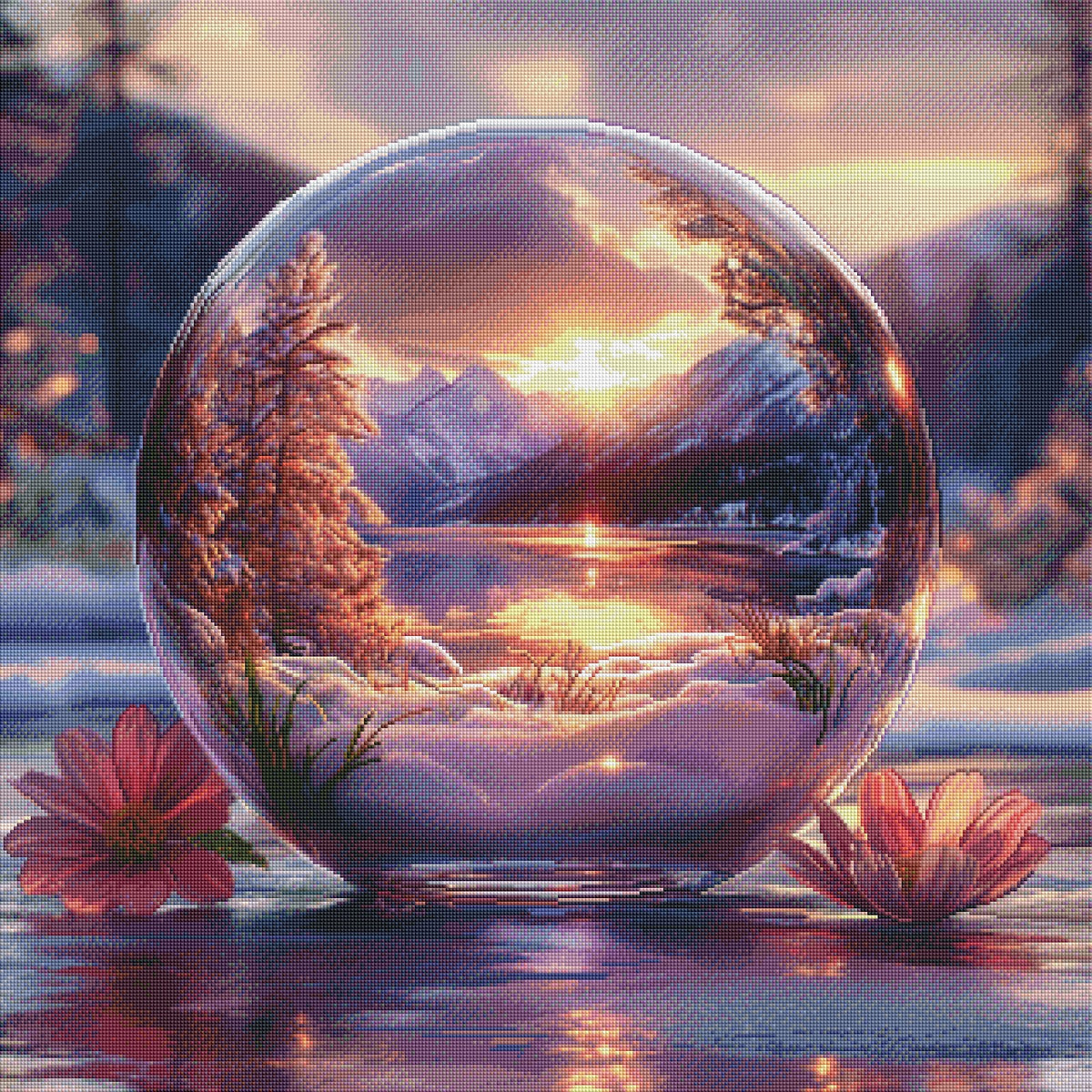Diamond Painting Bild "Bubble of Silence" von TiniSchnickschnack 80x80cm (inkl. Feenstaub) TSS-651