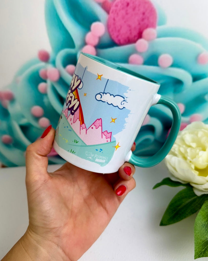TiniSchnickschnack Pummeleinhorn "Stay Fluffy" Tasse 330ml