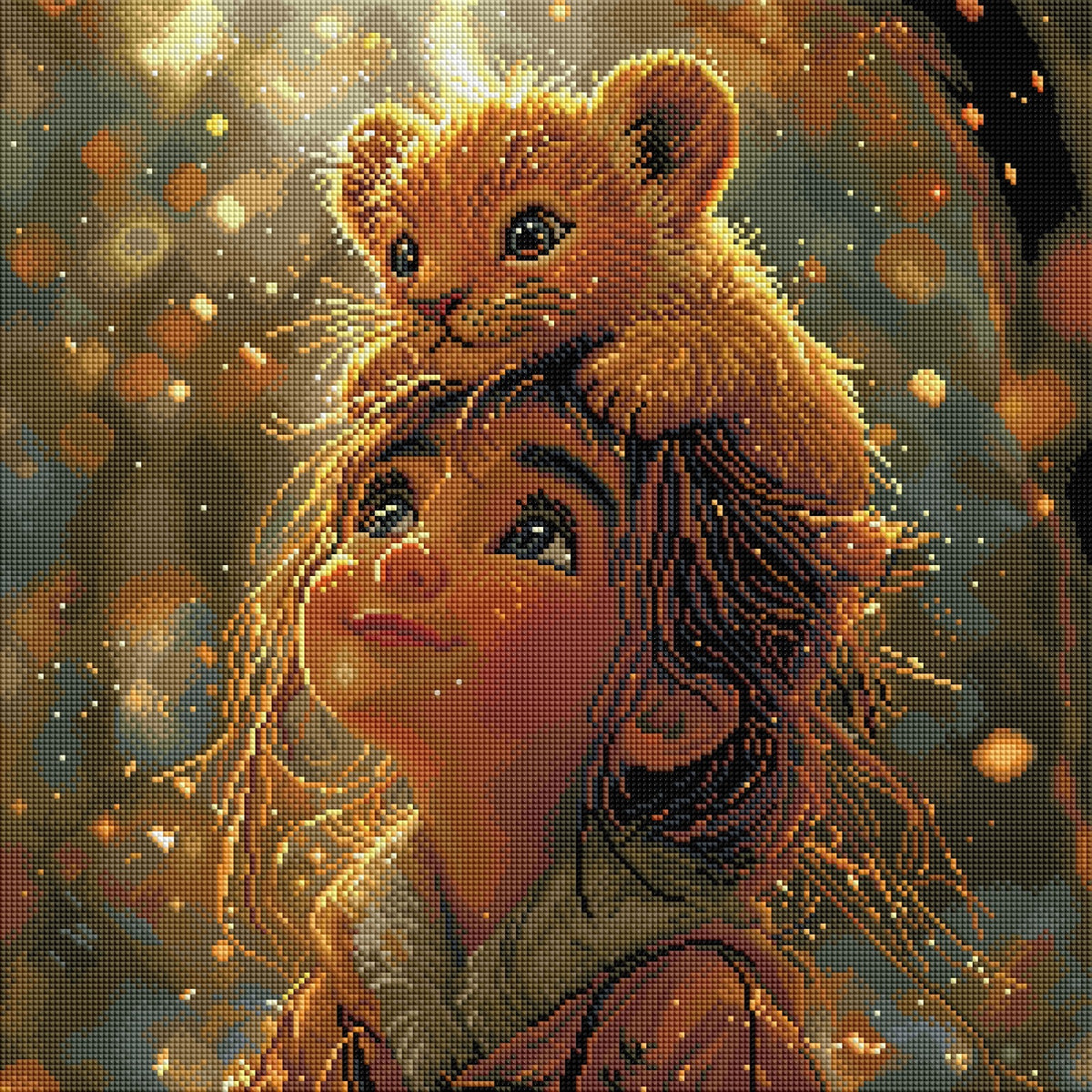 Diamond Painting Bild "First Friendship" von Lisa Morgan 50x50cm (inkl. Feenstaub) TSS-856