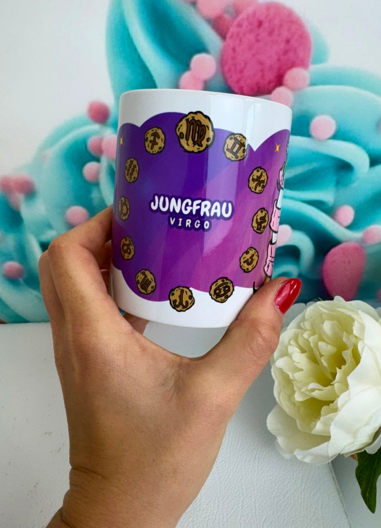 TiniSchnickschnack Pummeleinhorn Sternzeichen "JUNGFRAU" - Tasse 330ml