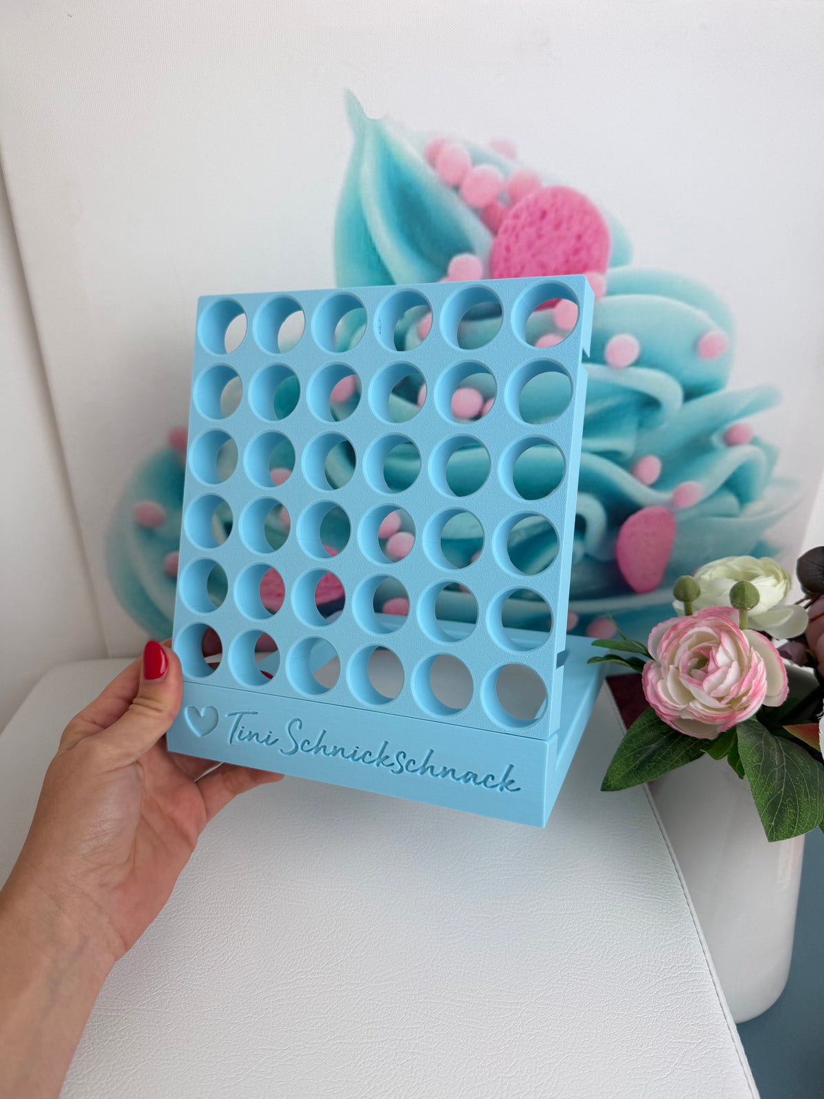 Diamond Painting "Diamond Wall" für Steinchendosen - 36er (Komplettset) 3D-Druck (hellblau)