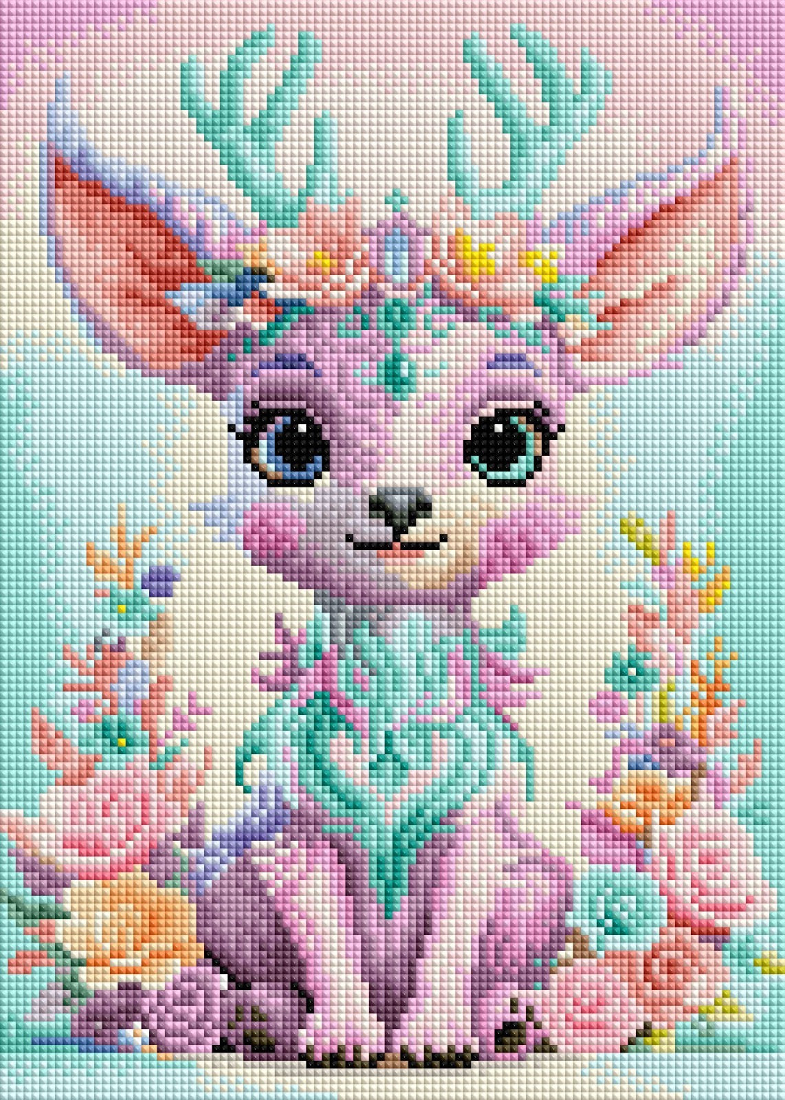 Diamond Painting Bild "Frühlingsreh" von TiniSchnickschnack (inkl. Feenstaub) 25x35cm TSS-733