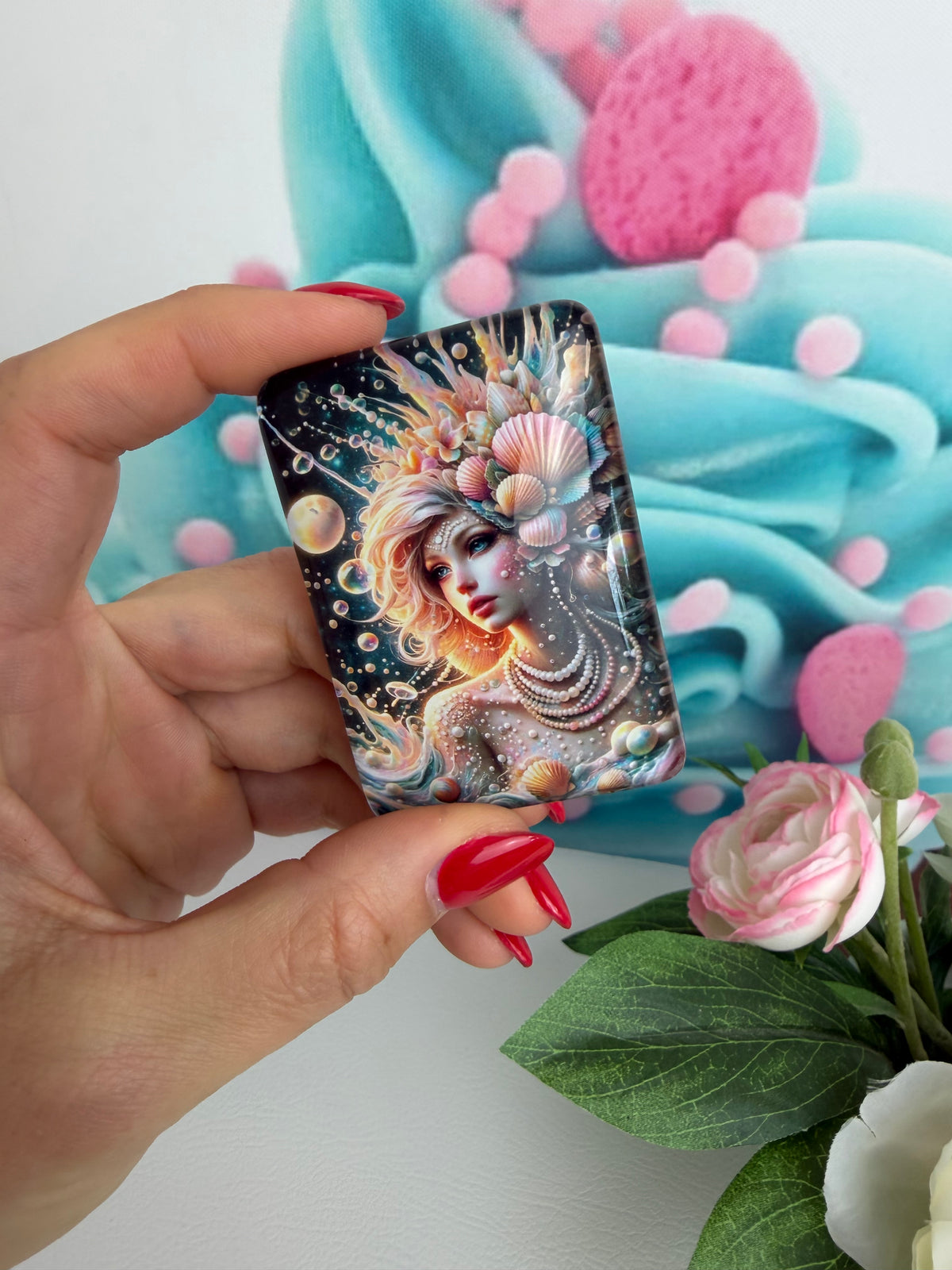 Diamond Painting Cover Minder "Meeresgöttin Lumina" (CM)