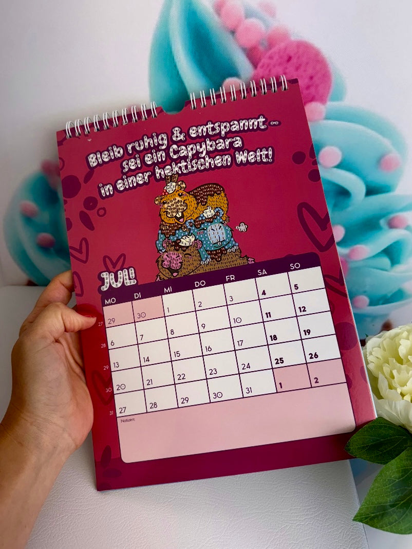 SCHNÄPPCHEN! Diamond Painting Wandkalender "Pummeleinhorn" Kalender 2026