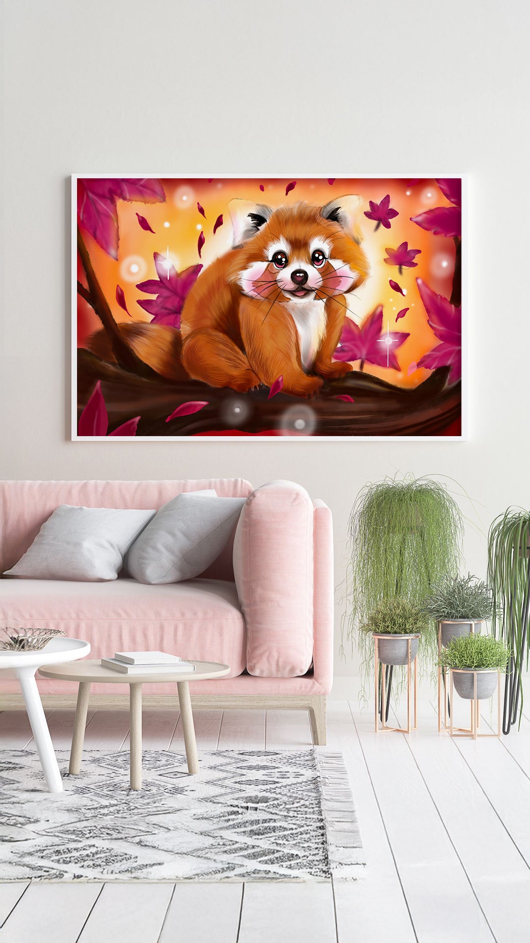 Diamond Painting Bild "Roter Panda" von Tattoo Artist Caruschka 40x60cm (inkl. Feenstaub) TSS-570