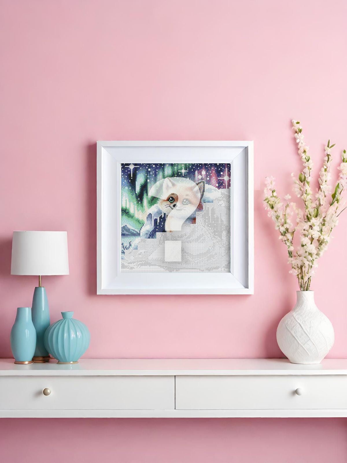 Diamond Painting Leinwand "Blanko" für eckige Steine (Achtung: ohne Steine, ohne Zubehör)