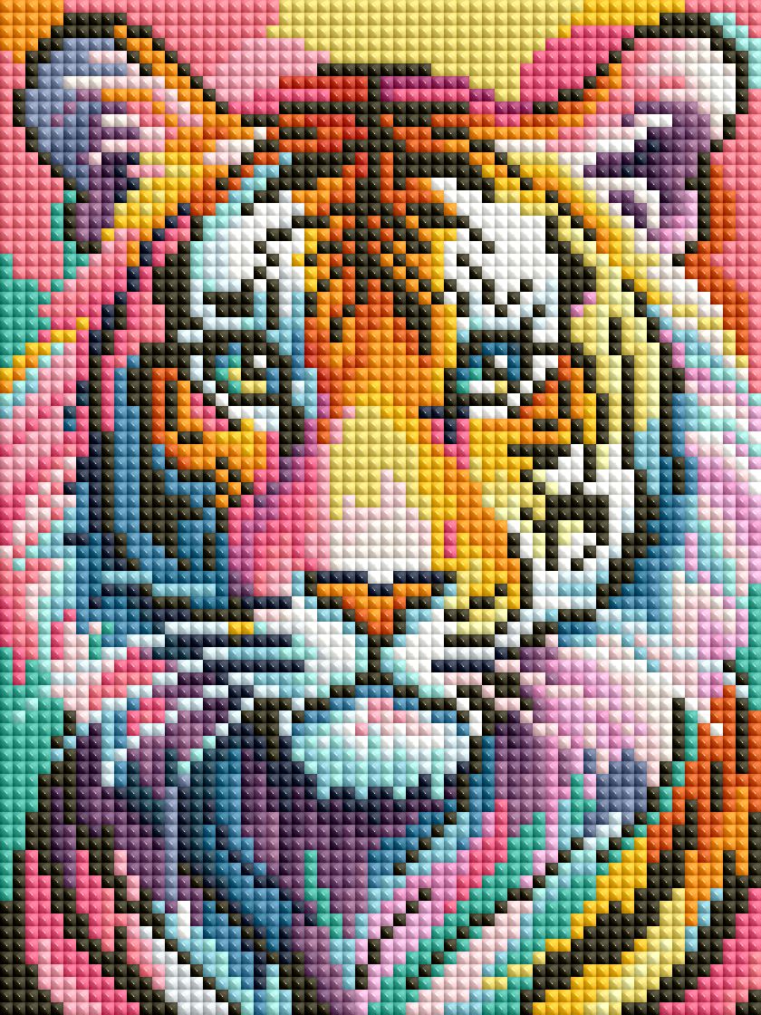 Diamond Painting TiniSchnickschnack Mini Bild "Tiger" 15x20cm (Full Feenstaub) TSS-786