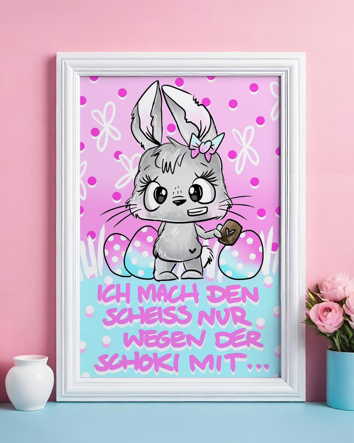 Diamond Painting Schnubbi Bild: "Schnubbihase" Ostern 30x40cm (Teilbild) TB23