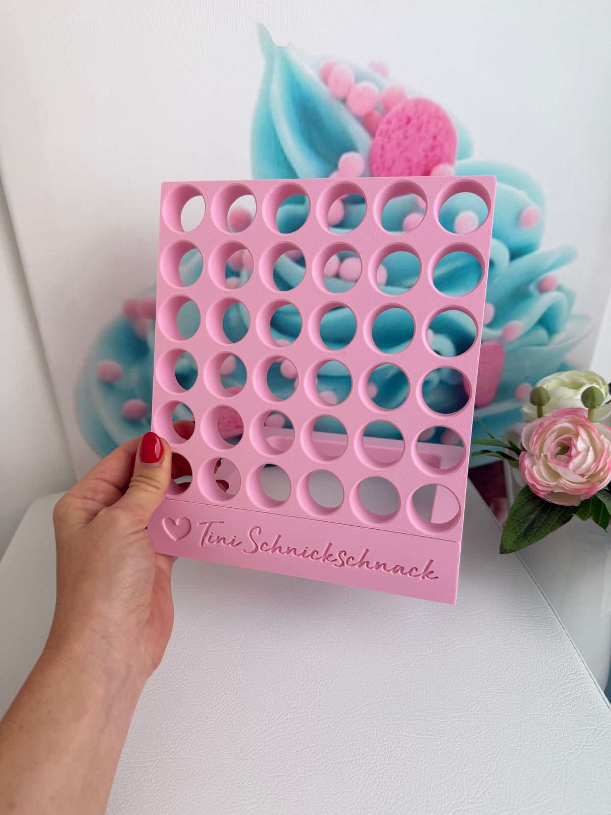 Diamond Painting "Diamond Wall" für Steinchendosen - 36er (Komplettset) 3D-Druck (rosa)