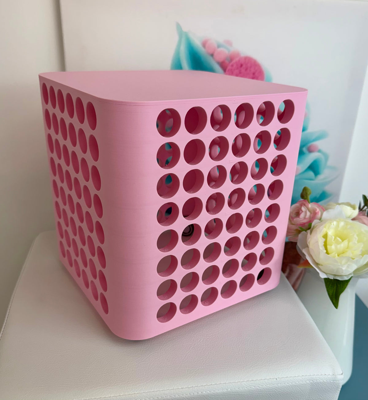 Diamond Painting "Diamond Wall Drehturm" 2.0 Steinchenturm (für 192 Dosen) - 3D-Druck (rosa) NEU