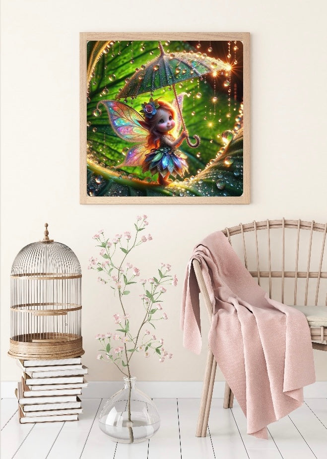 Diamond Painting Bild "Elfe Mira" von AI-Artist Sandrietta_ai  (90 Farben) 70x70cm TSS-373
