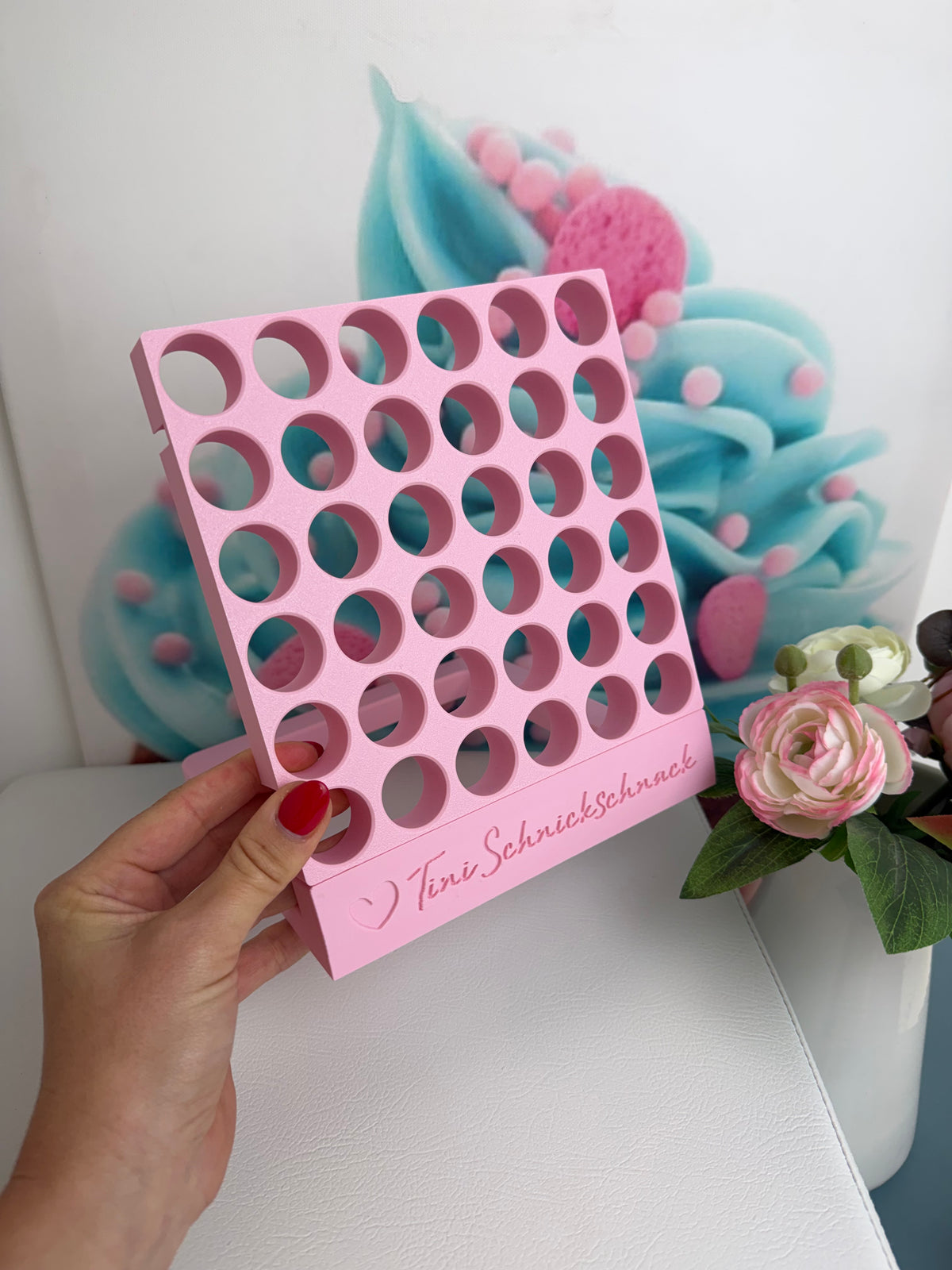 Diamond Painting "Diamond Wall" für Steinchendosen - 36er (Komplettset) 3D-Druck (rosa)