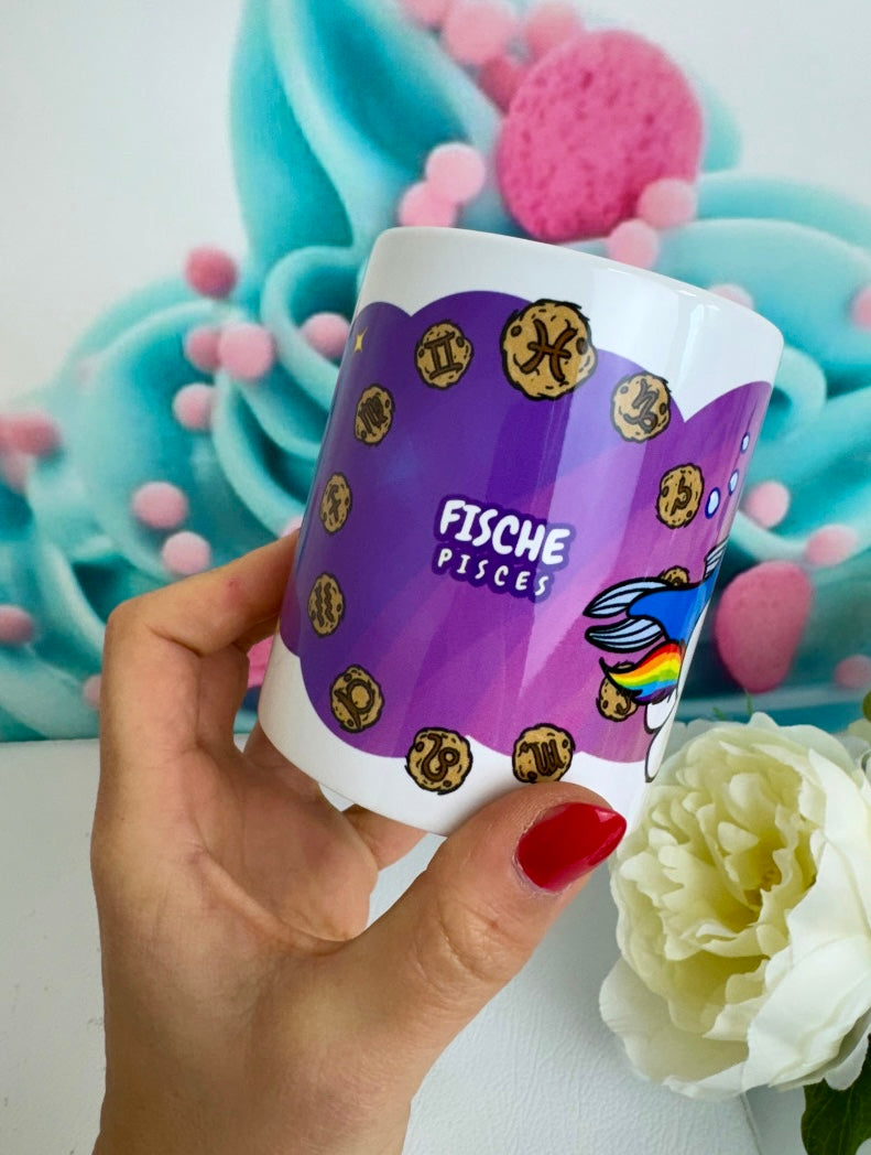 TiniSchnickschnack Pummeleinhorn Sternzeichen "FISCHE" - Tasse 330ml