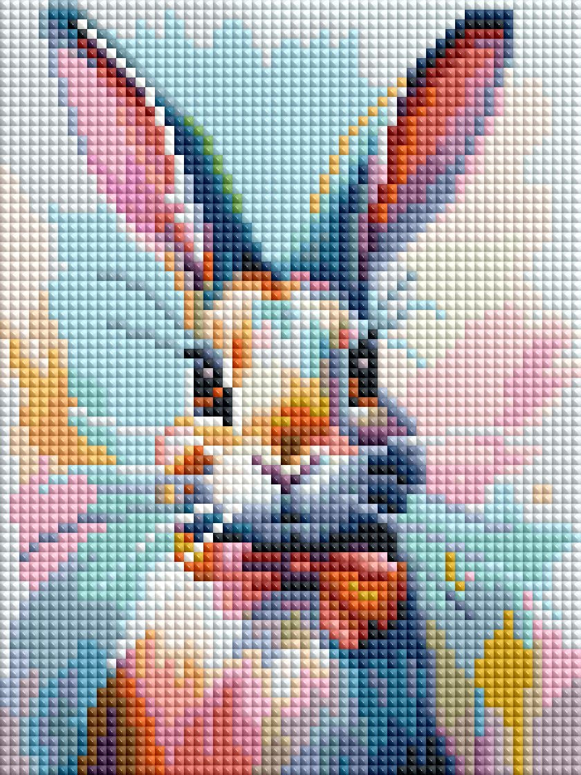 Diamond Painting TiniSchnickschnack Mini Bild "Häschen" 15x20cm (Full Feenstaub) TSS-783