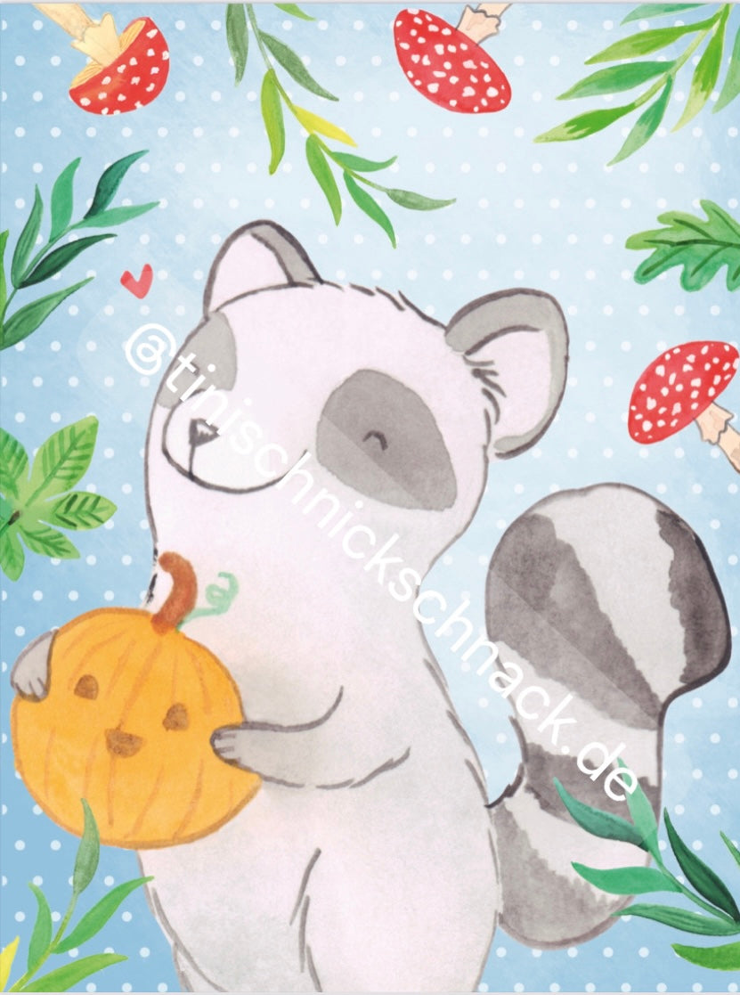 Diamond Painting Bild "Waschbär" 30x40cm TiniSchnickschnack meets Mr. & Mrs. Panda TSS-486