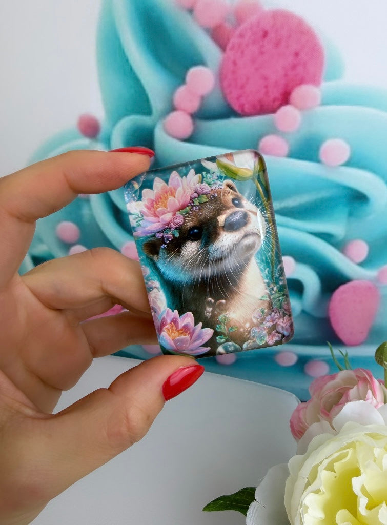 Diamond Painting Coverminder "Otter im Seerosenteich" (CM)