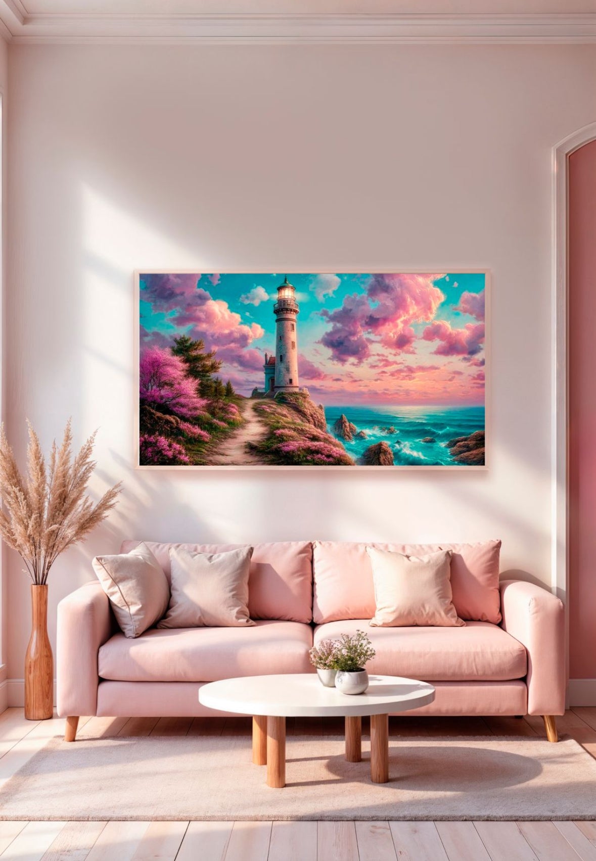Diamond Painting Bild "Stille Küste" von AI-Artist Sandrietta 50x90cm (Sondersteine Special) TSS-812
