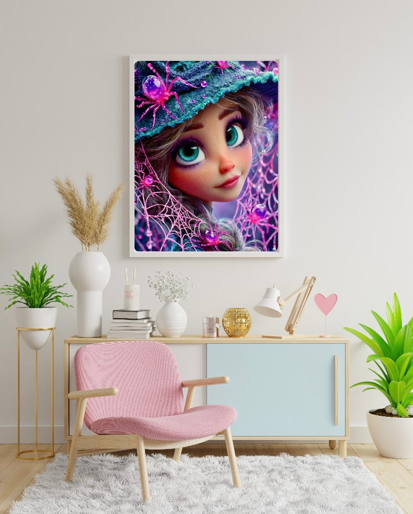 Diamond Painting Bild "Hexe Lania" von AI-Artist Sandrietta_ai (inkl. Feenstaub) 40x50cm TSS-863