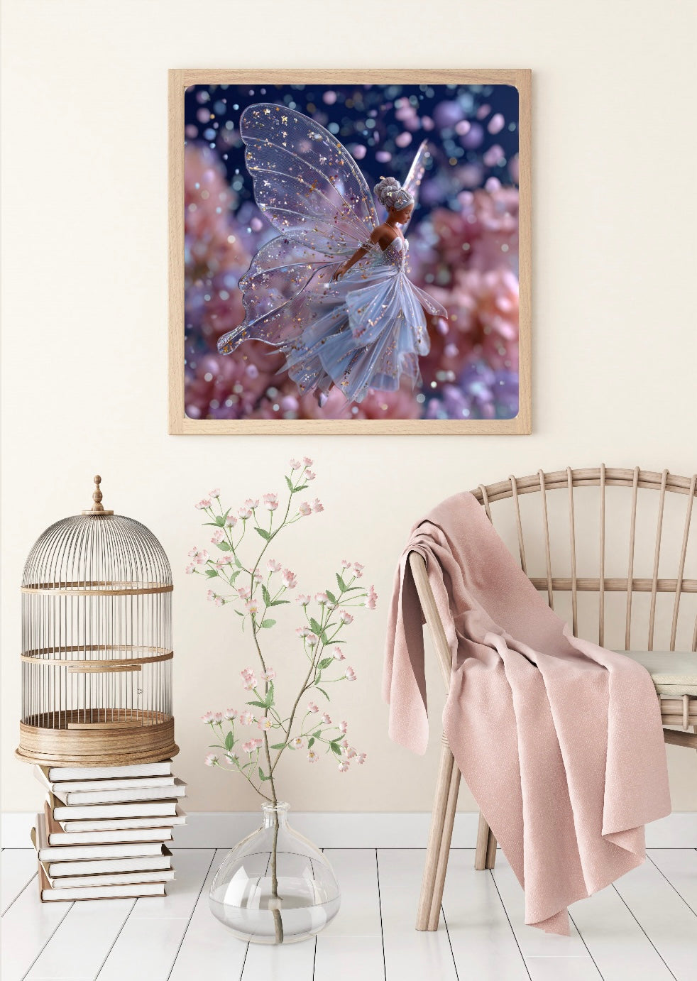 BILD DES TAGES! Diamond Painting Bild "Kristallelfe" von TiniSchnickschnack 60x60cm (inkl. Metallic) TSS-831 + gratis Überraschungscoverminder