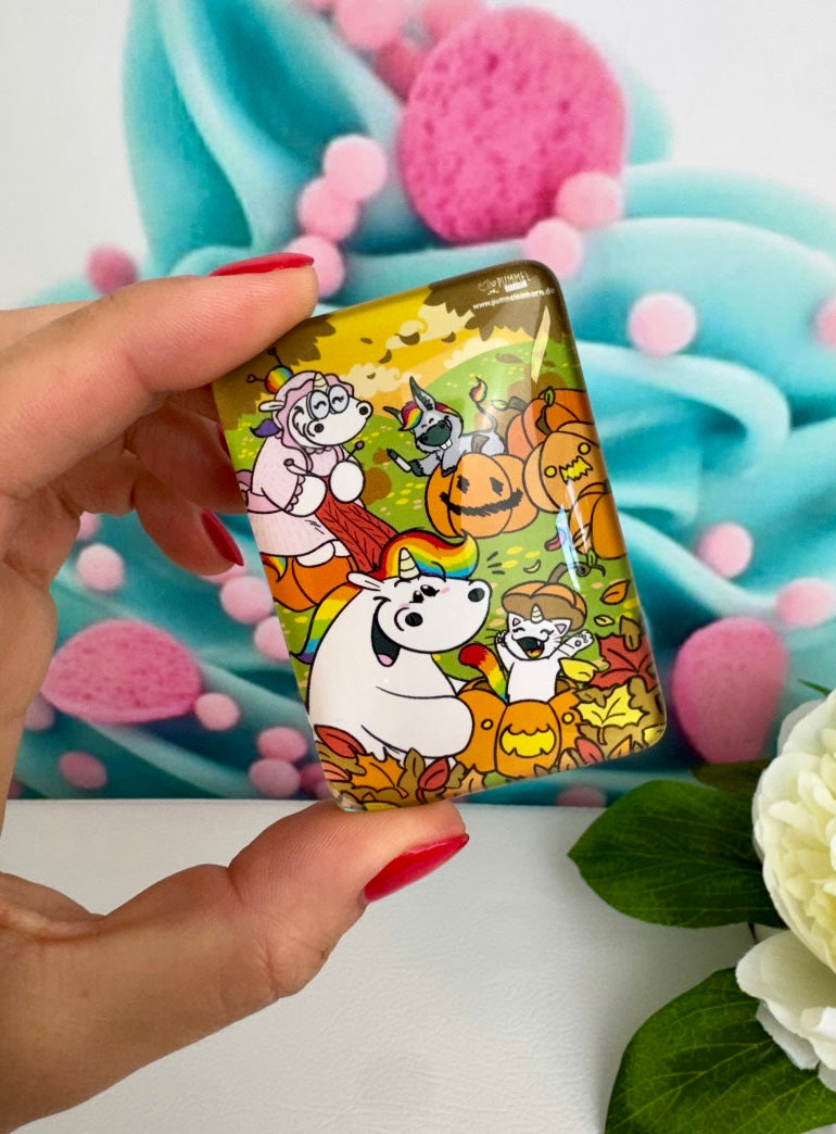 Diamond Painting Cover Minder Pummeleinhorn Jahreszeiten "Herbst" (CM)