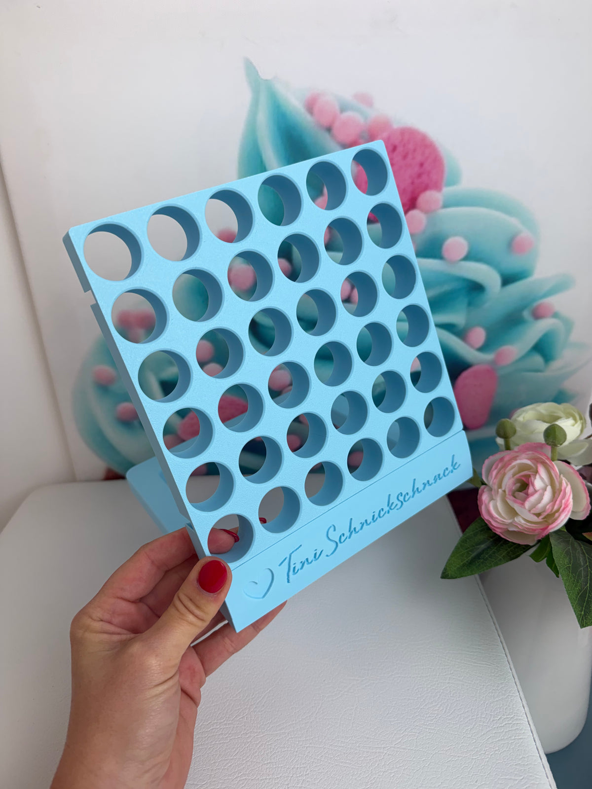 Diamond Painting "Diamond Wall" für Steinchendosen - 36er (Komplettset) 3D-Druck (hellblau)
