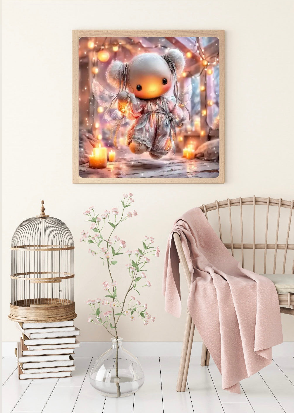 Diamond Painting Bild Halloween "Voodoo Püppchen" von Lisa Morgan 50x50cm (Sondersteine-Special) TSS-849