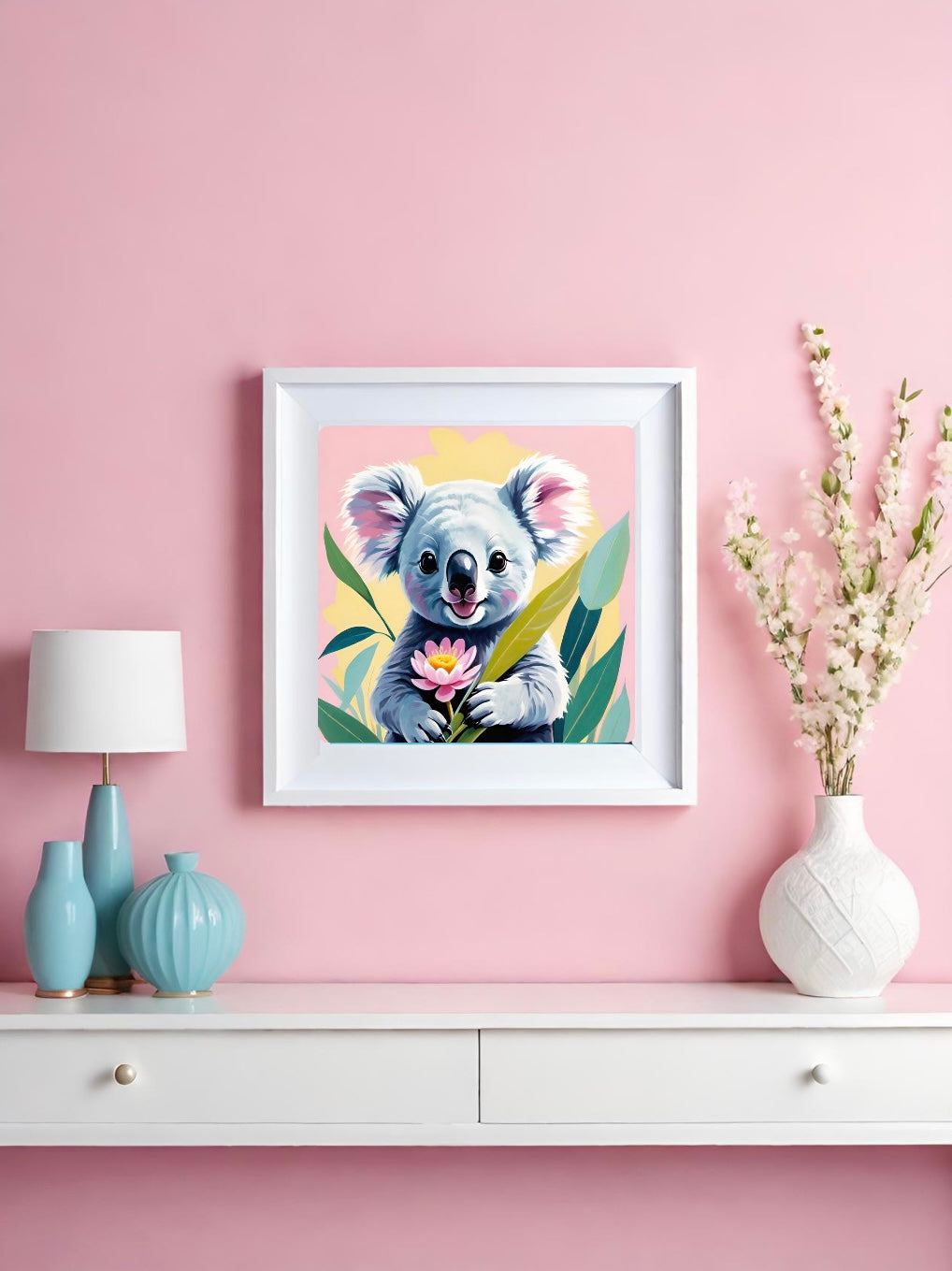 Diamond Painting Bild "Mini Koala" von TiniSchnickschnack 30x30cm (Full Feenstaub) TSS-830