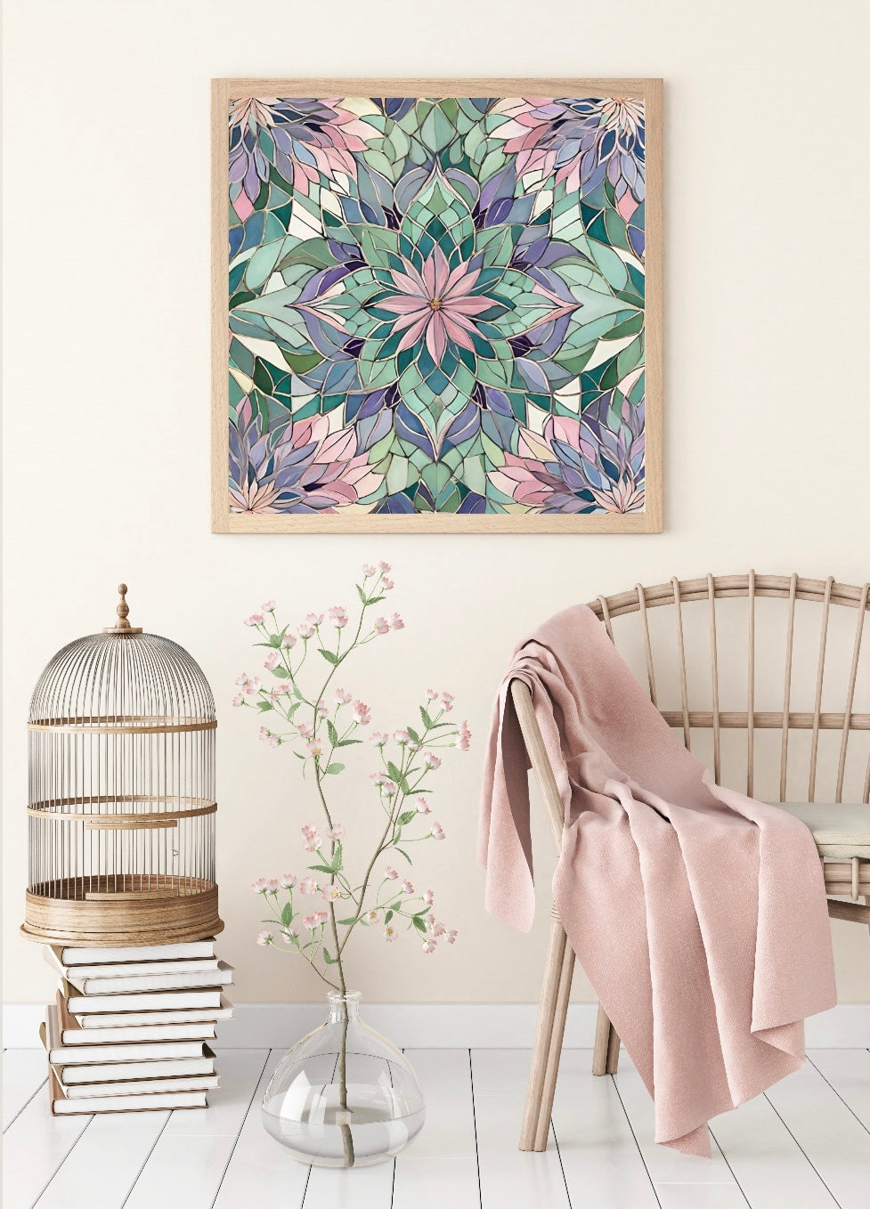 Diamond Painting Bild "Mandala-Dream" von TiniSchnickschnack 50x50cm (wahlweise Full Feenstaub TSS-826 oder Full Strass TSS-827)