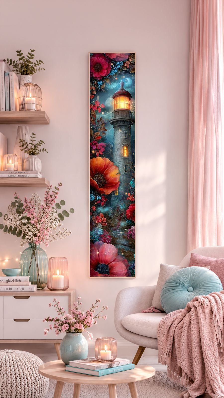VORVERKAUF! Diamond Painting Bild "Leuchtturm in der Nachtdämmerung" 40x197cm (Sondersteine-Special) TSS-889