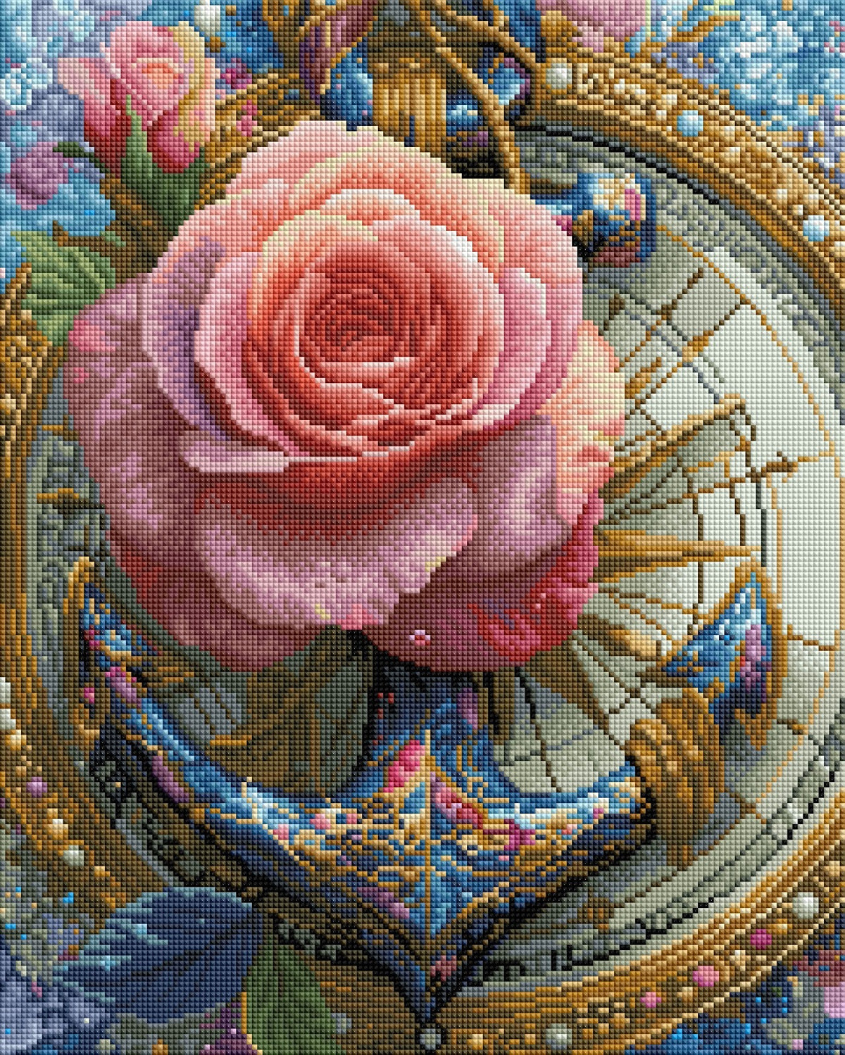 Diamond Painting Bild "Anker der Ewigkeit" von AI-Artist Sandrietta_ai (Sondersteine Special) 40x50cm TSS-802