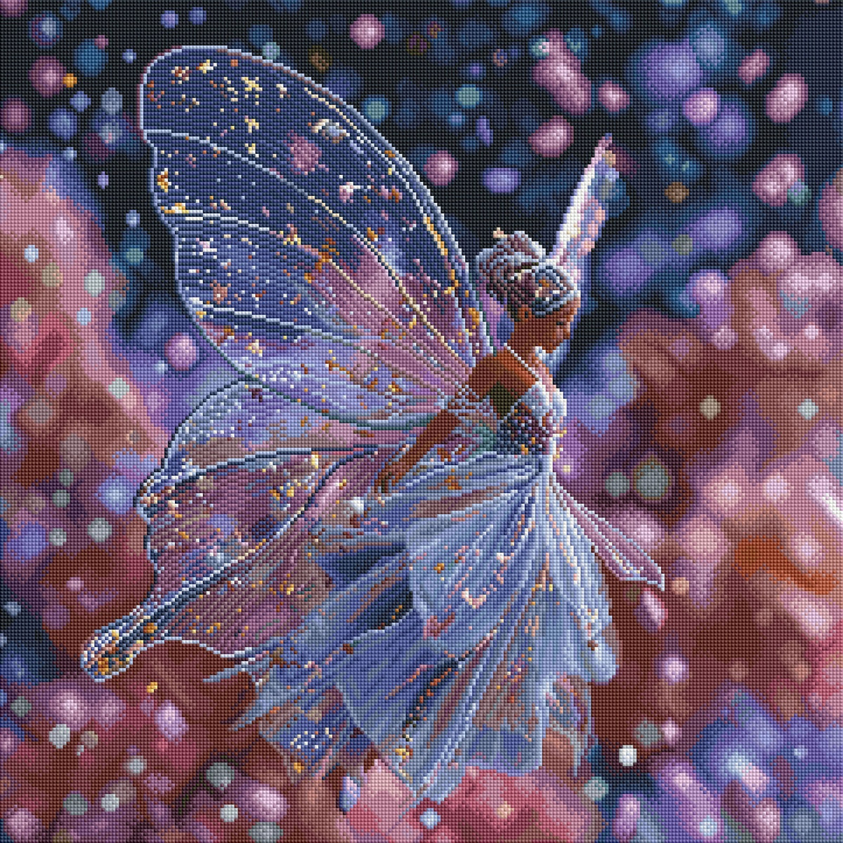 BILD DES TAGES! Diamond Painting Bild "Kristallelfe" von TiniSchnickschnack 60x60cm (inkl. Metallic) TSS-831 + gratis Überraschungscoverminder