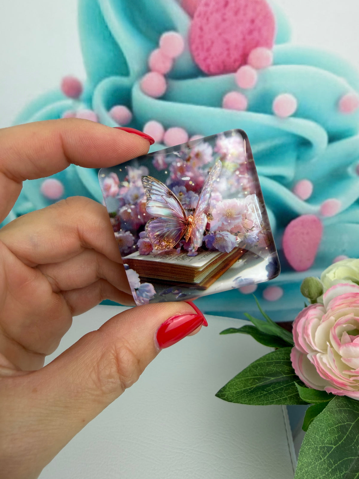 Diamond Painting Cover Minder "Butterfly-Poesie" (CM)