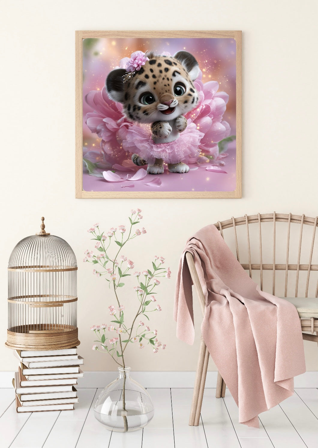 Diamond Painting Bild "Leokind Lola" von TiniSchnickschnack 40x40cm (inkl. Strass) TSS-852