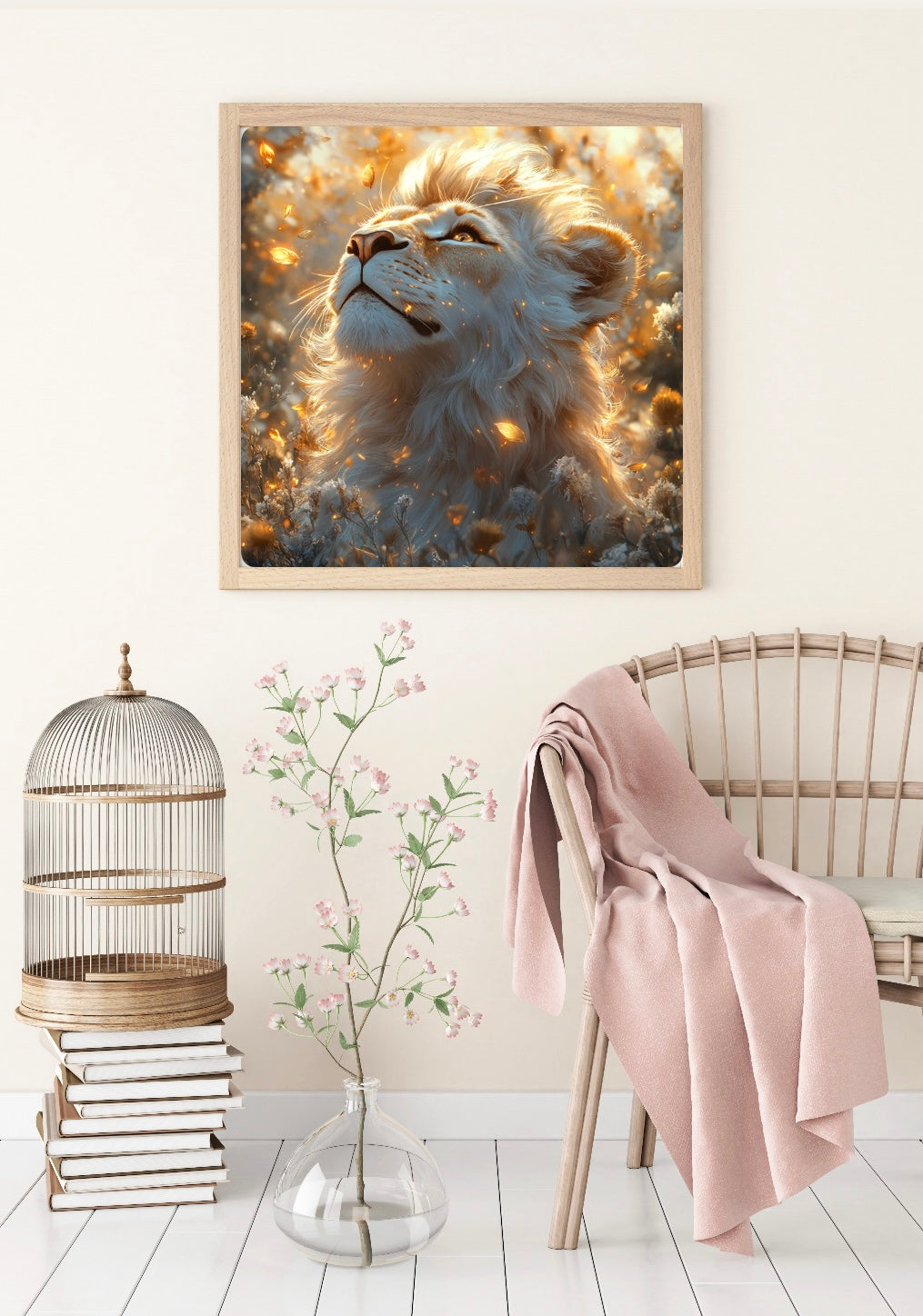 Diamond Painting Bild "Löwenkönig" von Lisa Morgan 50x50cm (inkl. Feenstaub) TSS-857