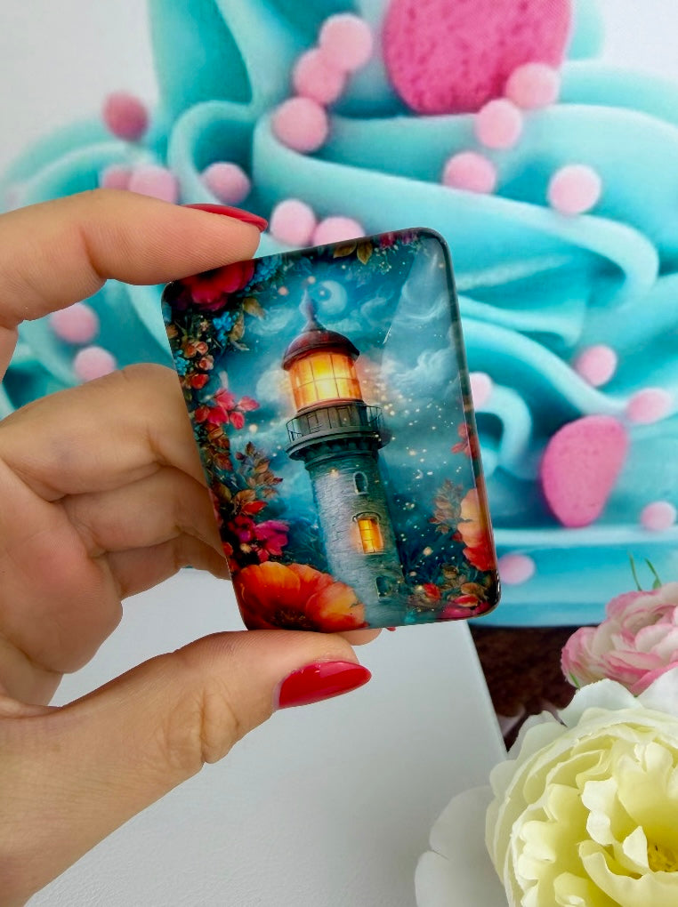 VORVERKAUF! Diamond Painting Cover Minder "Leuchtturm in der Nachtdämmerung" (CM)