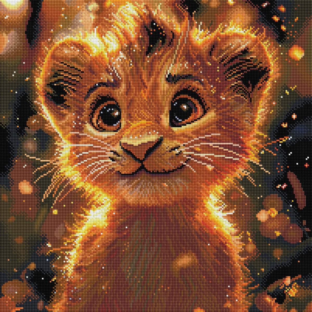 Diamond Painting Bild "Baby Löwe Lucy" von Lisa Morgan 50x50cm (inkl. Feenstaub) TSS-855