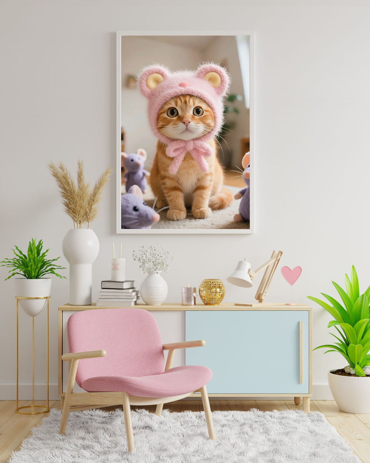 Diamond Painting Bild "Teddy Cat" von TiniSchnickschnack 40x60cm (inkl. Strass) TSS-817